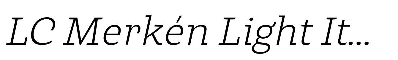 LC Merkén Light Italic