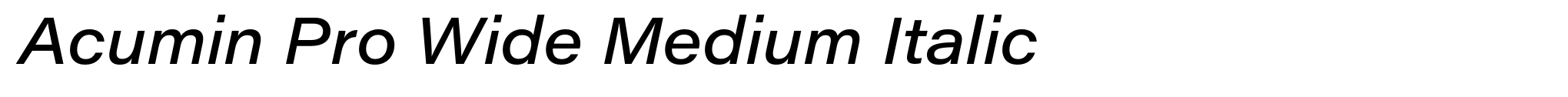 Acumin Pro Wide Medium Italic image