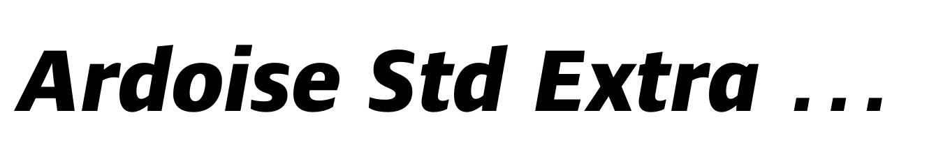 Ardoise Std Extra Bold Italic