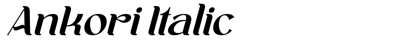 Ankori Italic