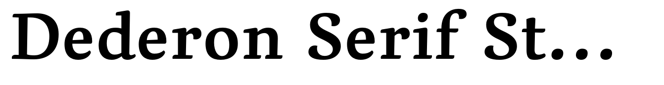 Dederon Serif Std Semibold