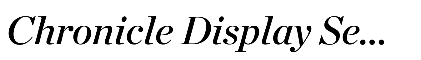 Chronicle Display Semibold Italic