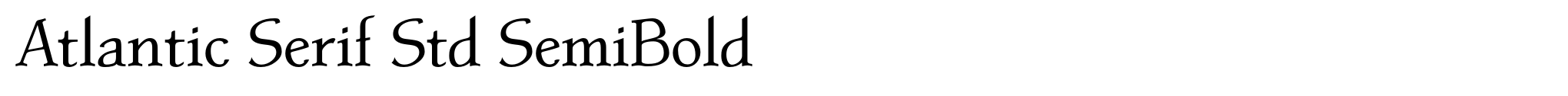 Atlantic Serif Std SemiBold image