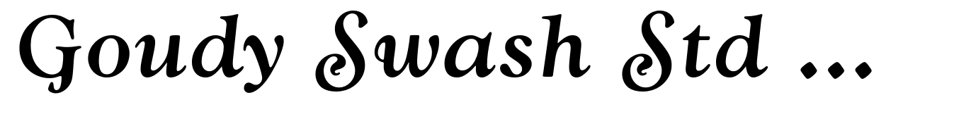 Goudy Swash Std Medium Italic