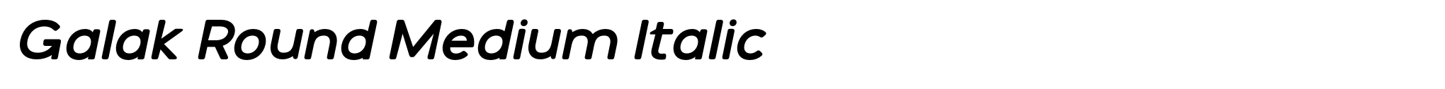 Galak Round Medium Italic image