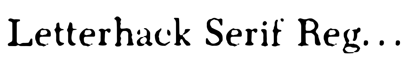 Letterhack Serif Regular