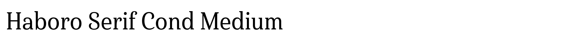 Haboro Serif Cond Medium image