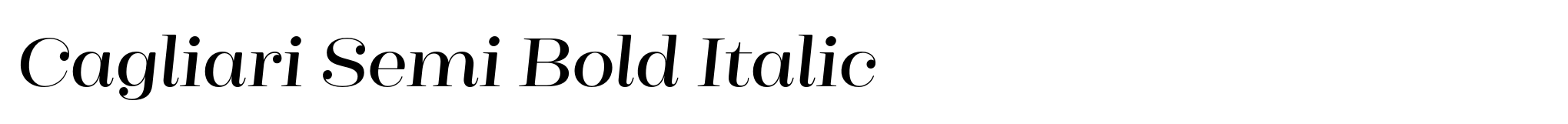 Cagliari Semi Bold Italic image