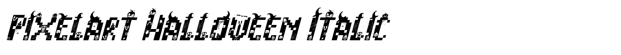 Pixelart Halloween Italic image