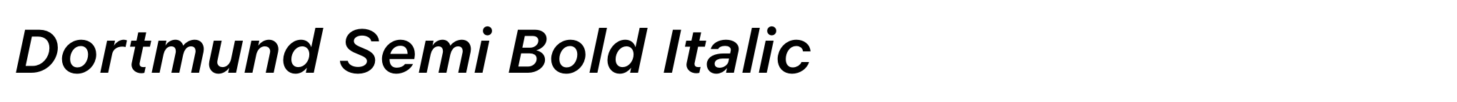 Dortmund Semi Bold Italic image