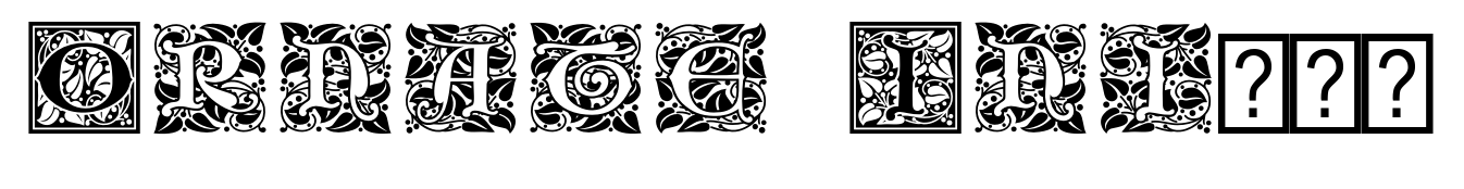 Ornate Initials Style Two