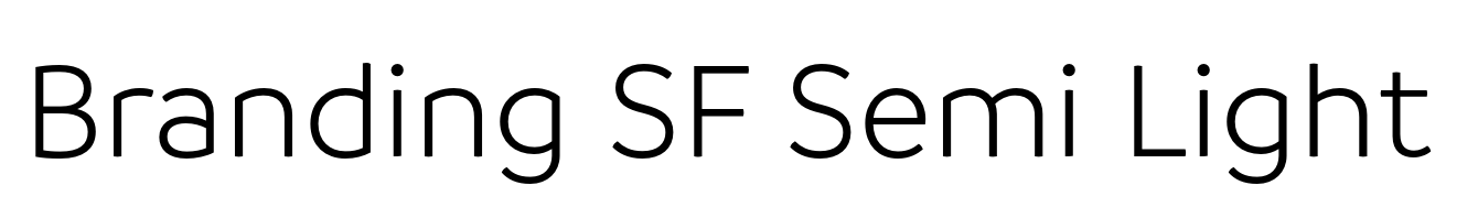 Branding SF Semi Light