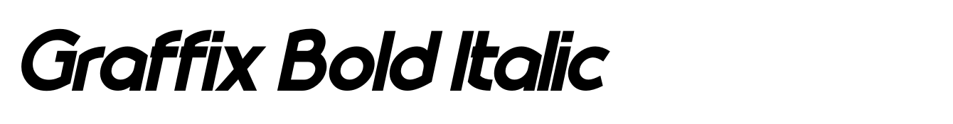 Graffix Bold Italic