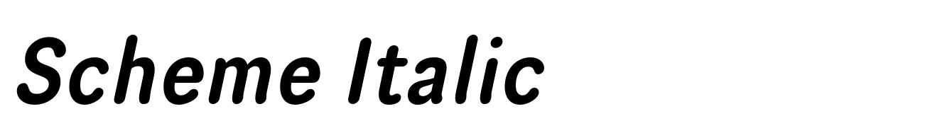 Scheme Italic