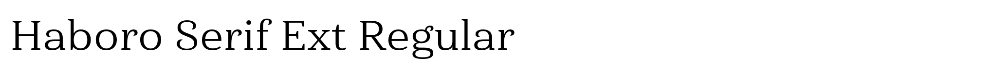 Haboro Serif Ext Regular image