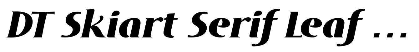 DT Skiart Serif Leaf Sub Blck Italic