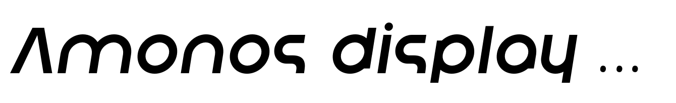 Amonos display Semi Bold Italic