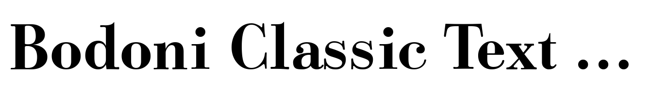 Bodoni Classic Text Bold