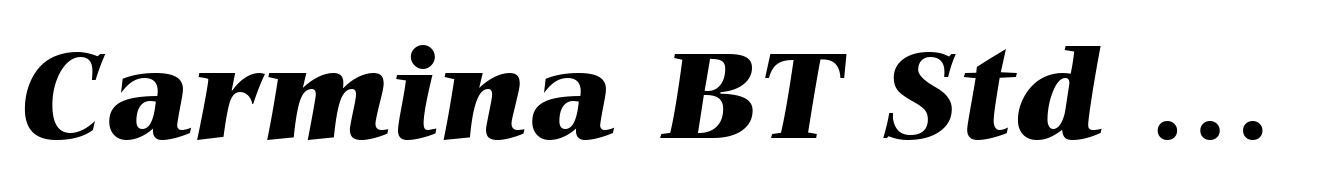 Carmina BT Std Black Italic