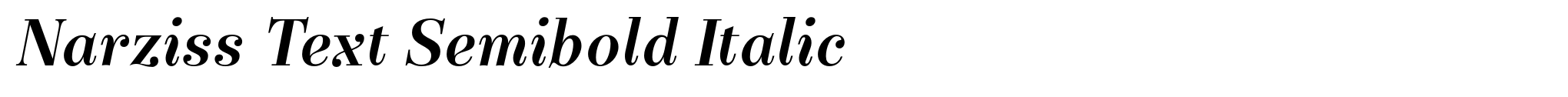 Narziss Text Semibold Italic image