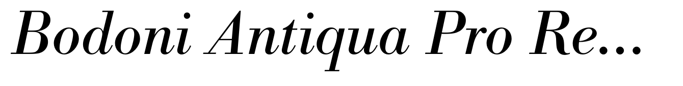 Bodoni Antiqua Pro Regular Italic