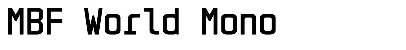 MBF World Mono