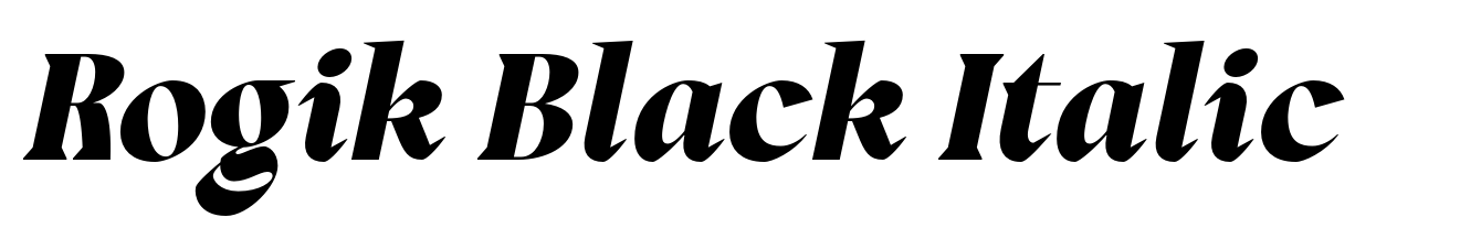 Rogik Black Italic