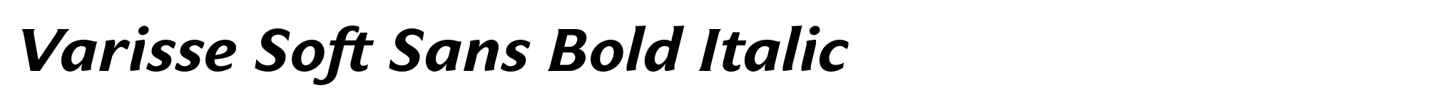 Varisse Soft Sans Bold Italic image
