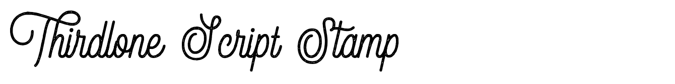 Thirdlone Script Stamp