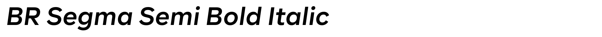 BR Segma Semi Bold Italic image