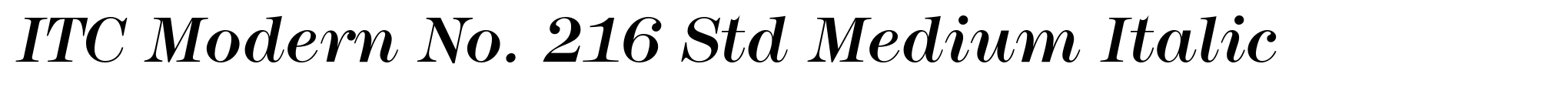 ITC Modern No. 216 Std Medium Italic image