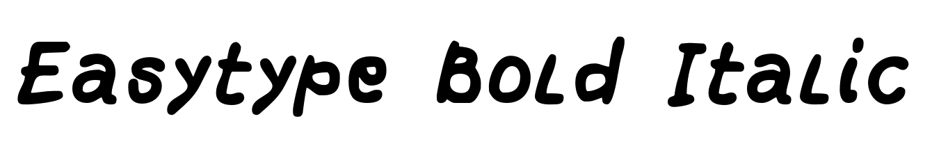 Easytype Bold Italic