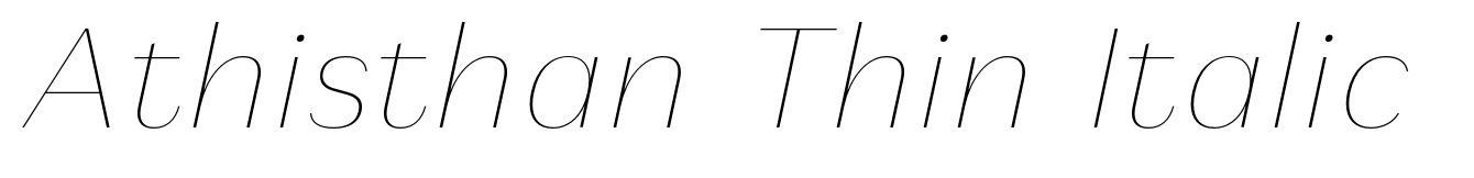 Athisthan Thin Italic