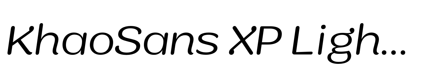 KhaoSans XP Light Italic