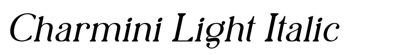 Charmini Light Italic