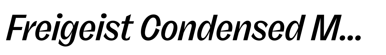 Freigeist Condensed Medium Italic