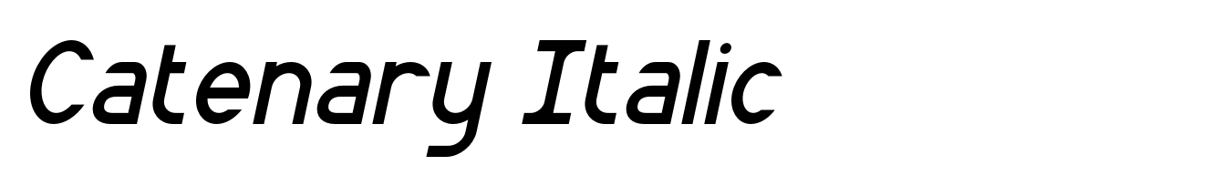 Catenary Italic