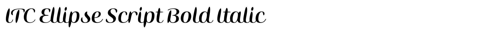 ITC Ellipse Script Bold Italic image