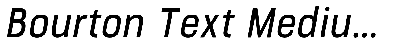 Bourton Text Medium Narrow Italic