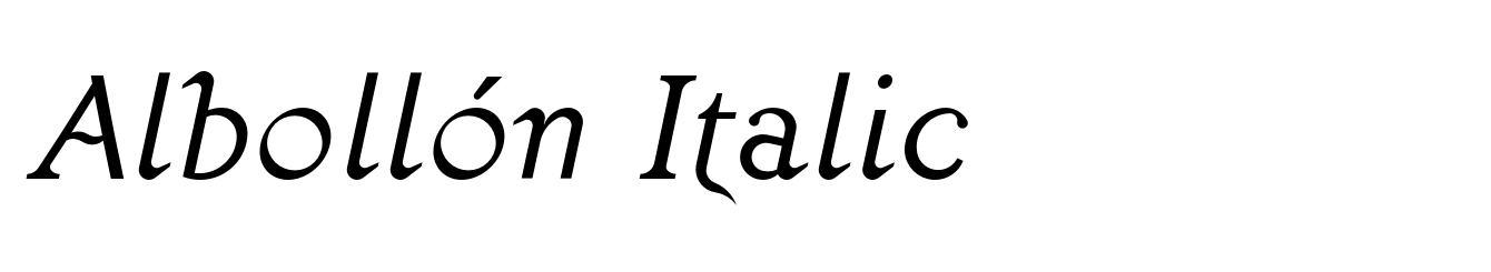 Albollón Italic