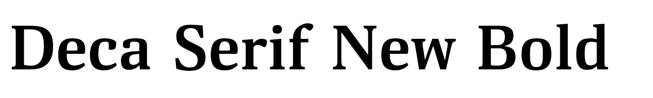 Deca Serif New Bold