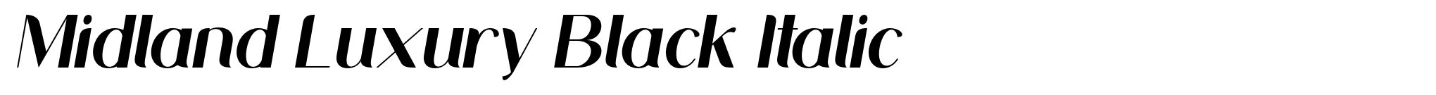 Midland Luxury Black Italic image