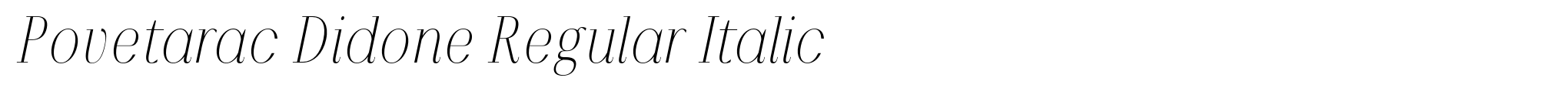 Povetarac Didone Regular Italic image