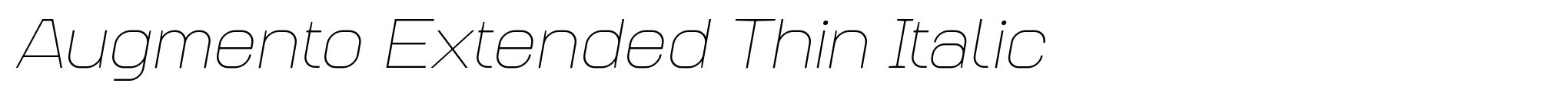 Augmento Extended Thin Italic image