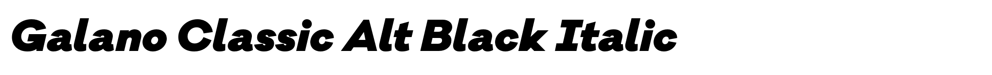 Galano Classic Alt Black Italic image