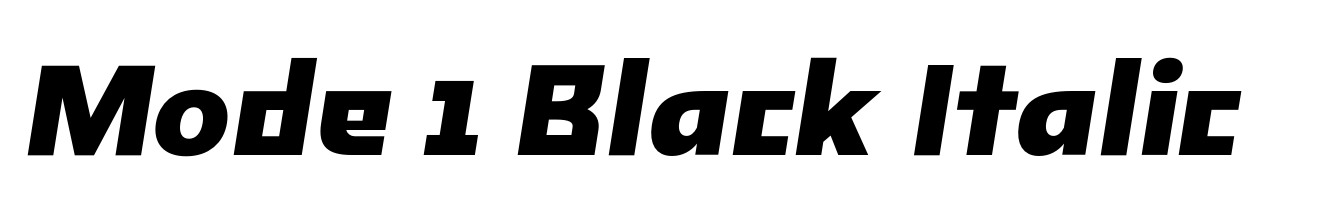 Mode 1 Black Italic