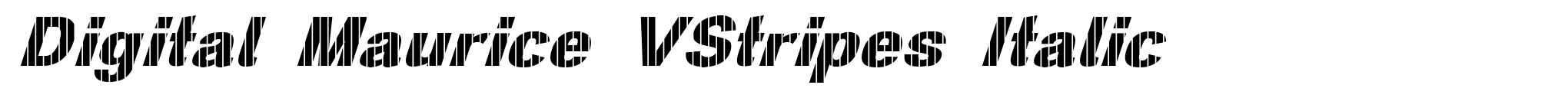 Digital Maurice VStripes Italic image