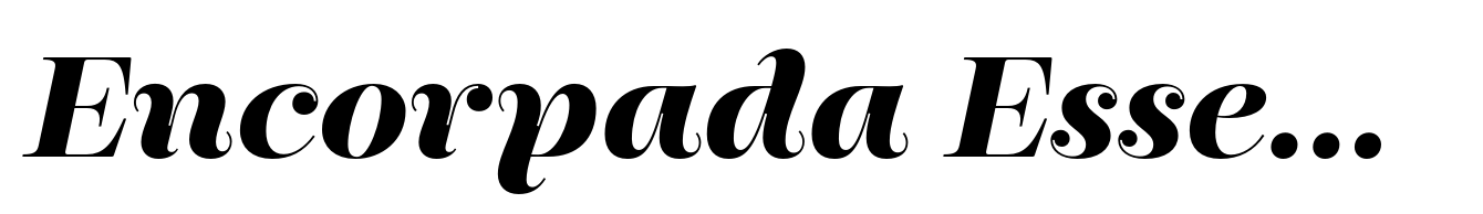 Encorpada Essential Bold Italic