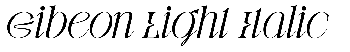 Gibeon Light Italic