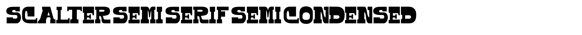 Scalter Semi Serif Semi Condensed image